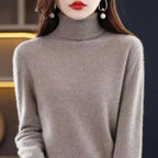 Women Sweater 2026 Autumn Winter Cashmere Turtleneck Warm Knitwear Casual Solid Bottoming Shirt Fashion Knit Pullovers Sweater