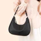 High Quality Genuine Cowhide Leather Shoulder Bags for Women Fashion Women Bags Luxury Designer Ladies Underarm Sac Tote Handbag