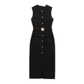 Women's Dress Black Long Dresses Spring Summer 2025 Button Up Sleeveless Sundress Vestidos Elegant Casual Women's Dresses